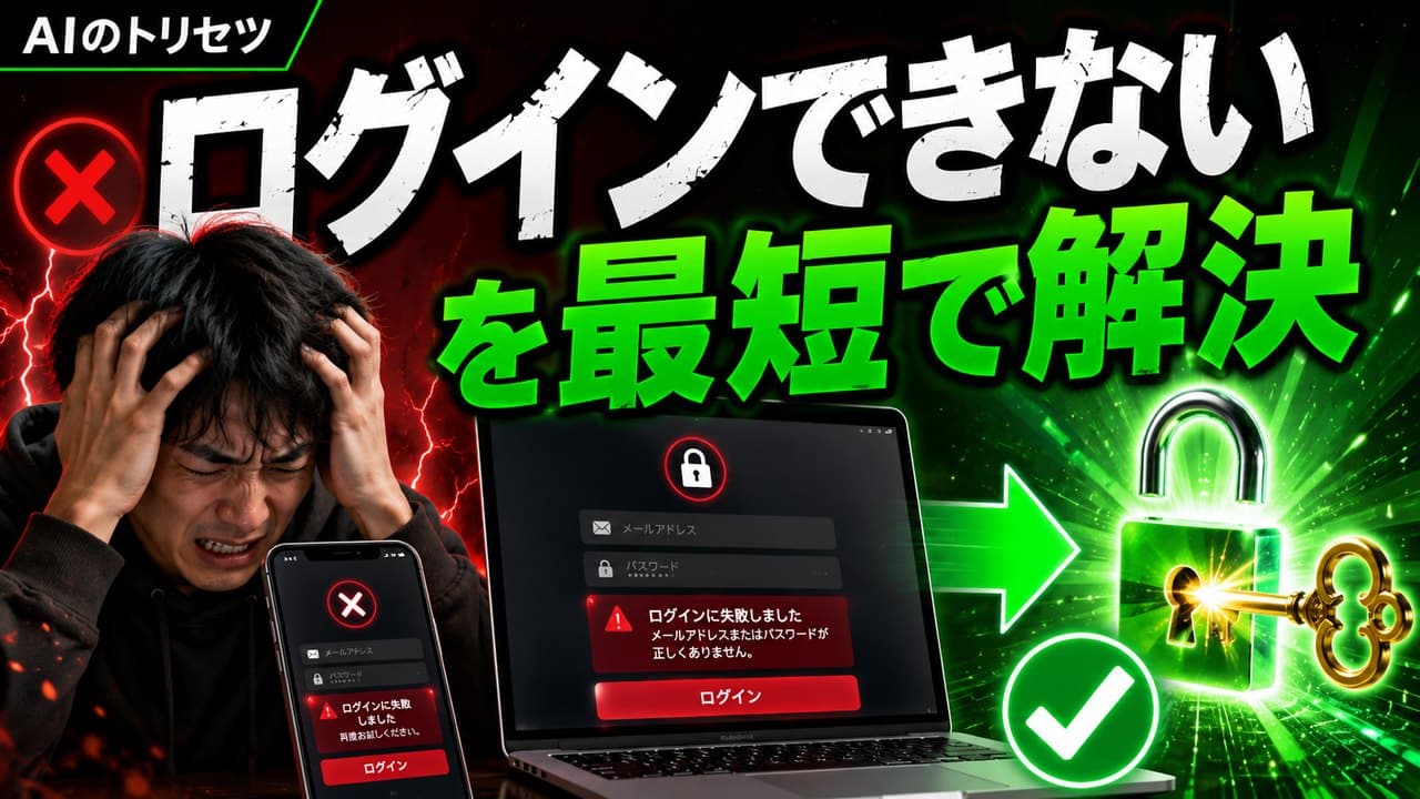 ChatGPTのログイン方法と、つながらない時の完全対処ガイド